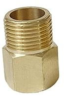 XIAOLIN 1PC 1/8 1/4 3/8 1/2 BSP NPT Weibliche Zu M12 /M14/M16 /M18/M20 /M22 Metrisches Außengewinde Messing Rohr Fitting Adapter Koppler Stecker(F BSP1l4-M M14x1.5)