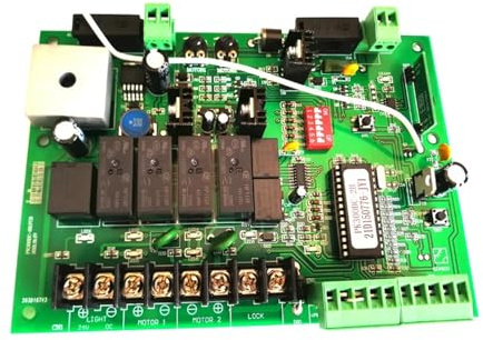 Placa madre de la tarjeta de circuito del controlador del Motor del abridor de puerta oscilante solo for uso del Motor de 24 VCC Abridor AutomáTico De Puerta Corredera (Color : ONLY BOARD KIT)