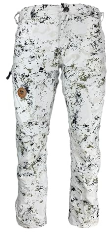 Full mundur vinter camo jaktbyxor, vandringsbyxor, utomhusbyxor, vindtäta byxor, vattentäta regnbyxor, ventilerande funktionella byxor för män, Vinter camo, 64