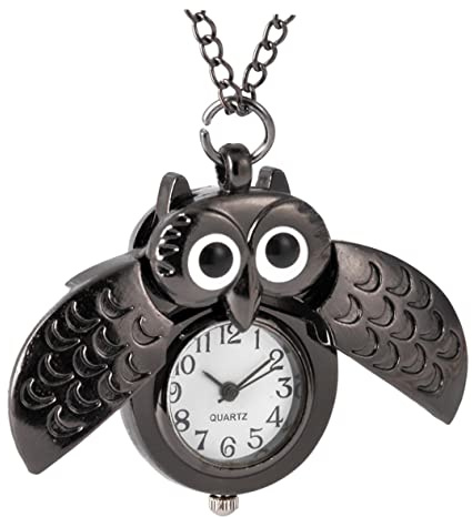 LIFKOME kreative Taschenuhr Eule Klassische Retro-Taschenuhr Klassische Uhren für Herren Vintage-Uhren für Herren Modische beliebte Digitale