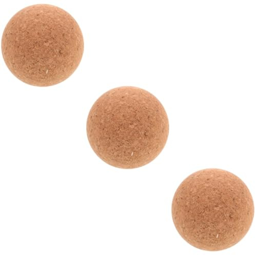 FRCOLOR 3stücke Kork-massageball Hochdichter Umweltfreundlicher Massageball Für Rücken Nacken Und Füße Für Yoga Und Fitness Wiederverwendbar Und Gesund Für Muskelentspannung Und