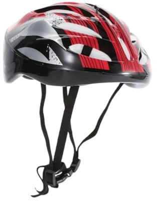 perfeclan Casco da Skateboard, Caschetti da Pattinaggio a Rotelle Vestibilità Regolabile, Caschi da Bici Traspirante per Uomo Donna, Visiera per Adulti per Ciclismo,Equitazione,Monopattino,Sci, Rosso