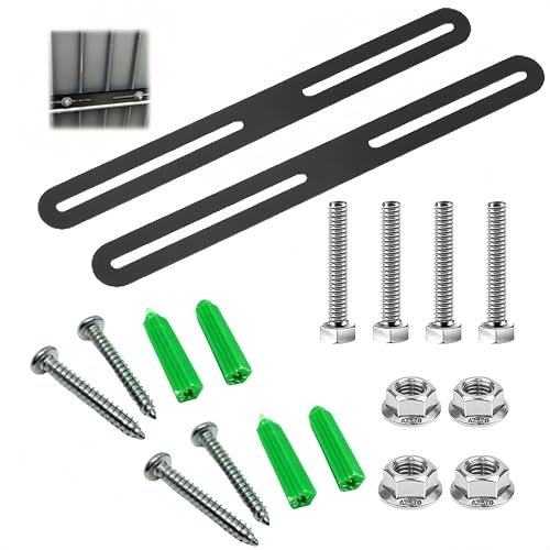 HJYDGJ 2 pezzi recinzione pali di fissaggio per recinzione, cassetta delle lettere, a doppia asta, per recinzioni, recinzioni di fissaggio per recinzioni