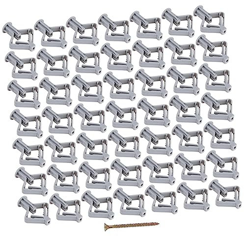 Zerodeko Kunststoff Spreizdübel 100 Stücke Hochleistungs Wandanker für Trockenbau Dehnrohr Wandstecker mit Stabiler Befestigungskraft Effizientes Hardware Zubehör für Gipskarton