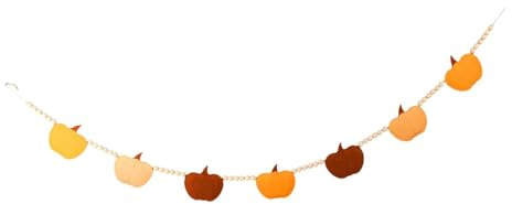 Fenteer Guirnalda de Calabazas para Colgar en otoño, Elegante decoración DIY de 1,4 m para Acción de Gracias, Guirnalda de Fieltro otoñal para Recuerdo de