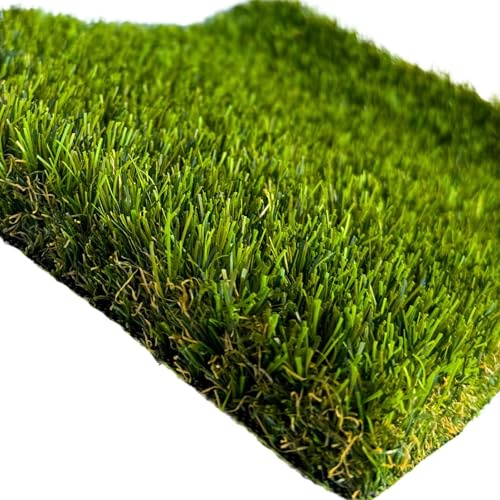 Césped Artificial 30 mm Modelo Ávila – Fibra Suave SoftNerv y Acabado Natural | Para Jardín, Terraza y Ático | Drenaje Rápido y Resistente al Sol (1mx5 = 5m2)