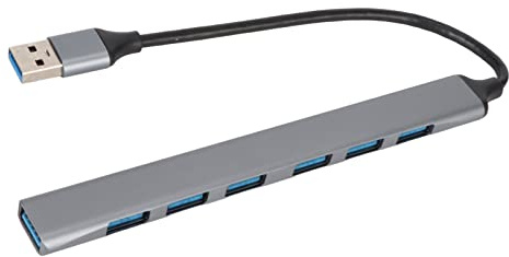 Taidda Hub USB 7 en 1 Estación de Acoplamiento USB de Alta Velocidad para PC Portátil con Teclado de Ratón Inalámbrico, Material de Aleación de Aluminio