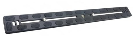 RSHuiOUXX Aluminum Alloy 400mm Long Quick Release Plate with Double Slide Rails Design for Tripod Two DSLR Cameras Flashing