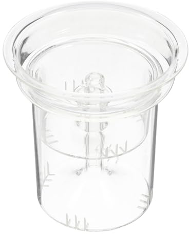 NULYLU Teesieb Glas mit Doppelkammer Design 3.82X3.54X3.54In Effektiver Teefilter für Losen Tee Zuhause Büro und Teehaus