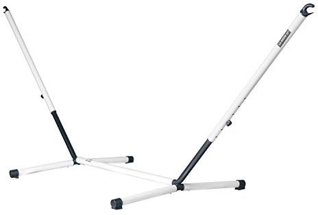 LA SIESTA Nautico Cool Grey - Pulverbeschichtetes Stahl Hängemattengestell für Doppel-Hängematten