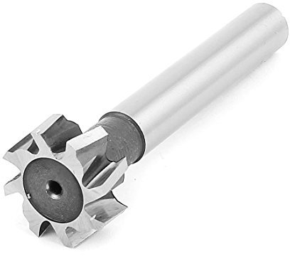 sourcing map 25mm Schnittdurchmesser 10mm Tiefe 8 Flöten T Slot Schaftfräser 90mm Länge de