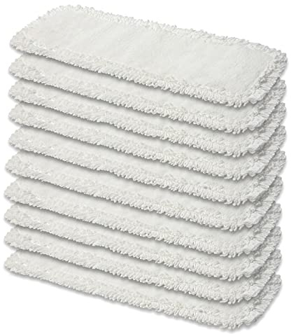 10x Prieser Mopp 100% Mikrofaser Bodenwischer mit außen Fransen ( 50 cm ) Wischmopp für Gewerbereinigung und Privat / Wischbeleg Star OR
