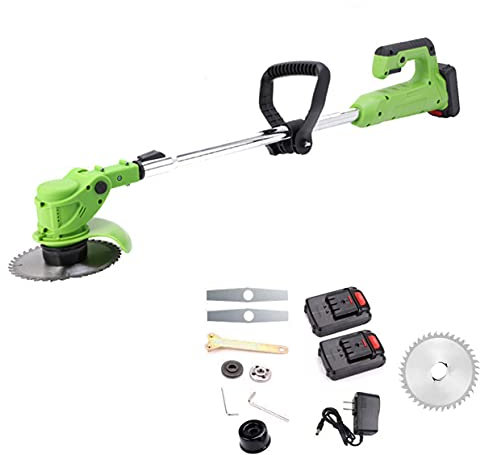 Tagliabordi a batteria elettrico portatile decespugliatore, cordless grass trimmer portatile, batteria al litio ricaricabile da 1,5 mA, strumento portatile per tagliare il giardino (dimensioni: 24 V)