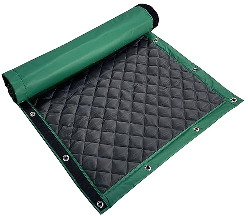 LTCANOPY Sound Barrier Temporary Construction Traffic Industrial Sports Pitches Outdoor Noise Control Sound Blocking Reducing Cancelling Soundproof Screen Blankets 39.3”x78.7-1 Pack-(Green)