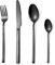 OriGlam Silverware Set, Stainless Steel Flatware Cutlery Set, Eating Utensils Tableware Include Fork Knife Spoon, Dishwasher Safe (Black)