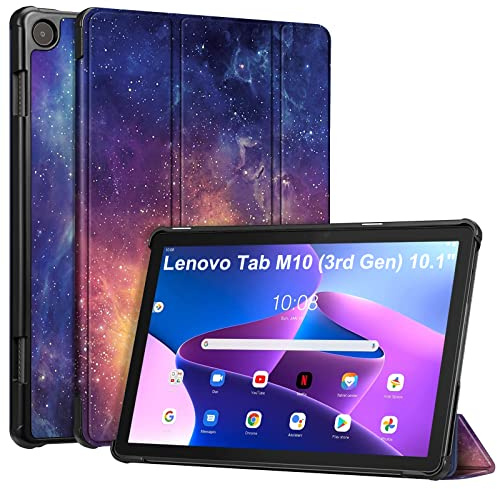 Fintie Hülle für 2022 Lenovo Tab M10 (3. Gen) Tablet 10.1 TB-328FU/TB-328XU (Nicht für 2025 Lenovo Tab Tablet 10.1), Ultradünne Schutzhülle mit Auto Schlaf/Wach Funktion, Die Galaxie