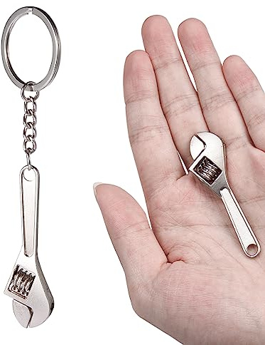 ORUZA 10,2 cm großer verstellbarer Mini-Schraubenschlüssel, Multifunktionsschlüssel, Reparaturwerkzeuge für Industrie und Autoreparatur (100 mm, Silber)