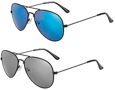 UrbanSky Sonnenbrille für Herren 2er-Pack, klassische Modelle (Encounter)