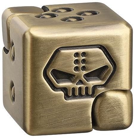 Dice Infinity Fidget Cube, Fidget-Spinner-Spielzeug für Kinder und Erwachsene, transformierbarer Anti-Angst-Fidget-Block aus Metall, EDC 2-in-1-Gyro-Würfel, Geschenk zum Stressabbau im Büro