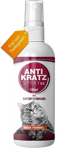 NEU: Saint Nutrition® ANTI KRATZ SPRAY V2 für Innen und Außen | KATZEN ABWEHR – Katzenfernhaltespray STOPP bleib weg, Antikatzenspray