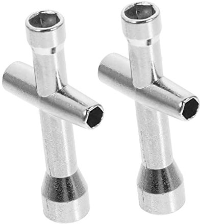 Artibetter Rc Schraubenschlüssel Aus Rostfreiem Stahl Kreuzsteckschlüssel 4/5/5,5/7mm Für Rc Modellautos Reparaturwerkzeug 2 Stück Silber