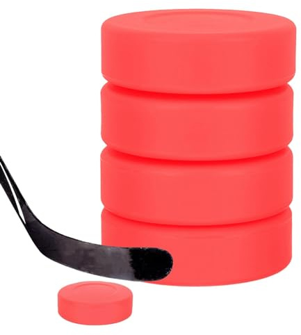 Hockey-Pucks für Kinder – 4 Stück -Eishockey-Trainingspucks, Hockey-Pucks für Jugendliche | -Hockey-Pucks in offizieller Größe, Trainings-Hockey-Puck, Eishockey-Training, Hockey-Training, zum