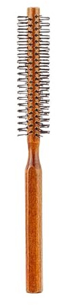 Wooden Handle Nylon Teeth Circular Brush Curly Roller Comb Fluffy Hair Root Straight Multifunctional Comb Men Women(Yellow)