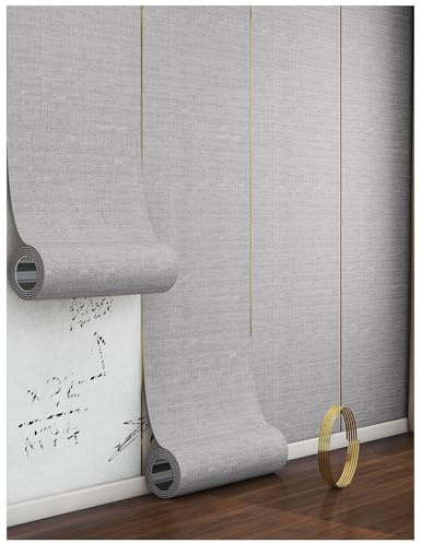 APMOE Tapete Selbstklebend, 5mm Innen Wandverkleidung Selbstklebend Wasserdicht Schalldicht, Wall Paper Self Adhesive Flachs, Wandpaneele Dekorative Aufkleber für Wohnzimmer,Schlafzimmer,Küche