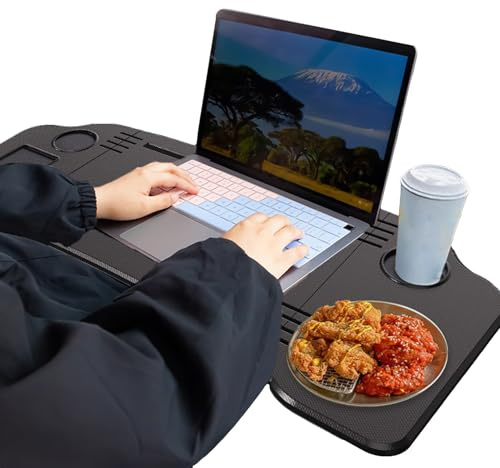 Wiboie Auto-Tabletts zum Essen – rutschfester Automobil-Laptop-Schreibtisch, Mehrzweck-Autotisch zum Essen, für Autoreisen, Langstreckenreisen, LKW, SUV, Limousine, Van