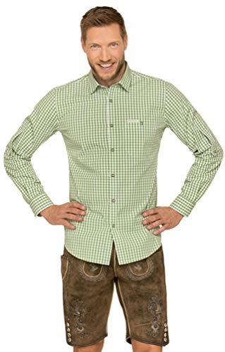 Stockerpoint Camisa Tradicional para Hombre, Verde (Verde Oscuro), XL