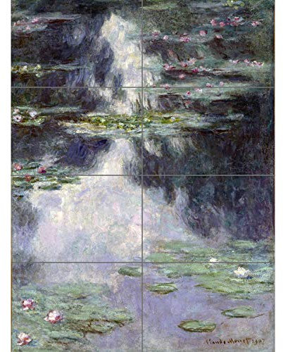 Artery8 Claude Monet Pond With Water Lilies XL Giant Panel Poster (8 Sections)