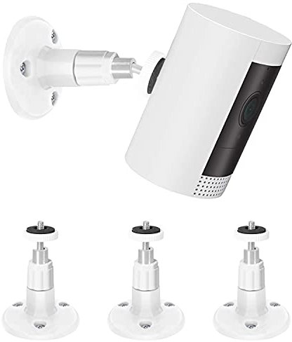 BFYTN Wandhalterung, kompatibel mit kabelgebundenem Akku und Indoor-Kamera BFYTN (1. Generation), 360 Grad verstellbare Halterung, Weiß, 3 Stück