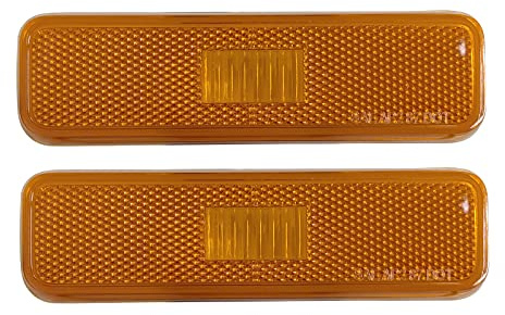 KYYET Amber Lens Front Signal Side Marker Light Lamp Compatible with Dodge Ram Plymouth Ramcharger Pickup Truck Replace #3587436
