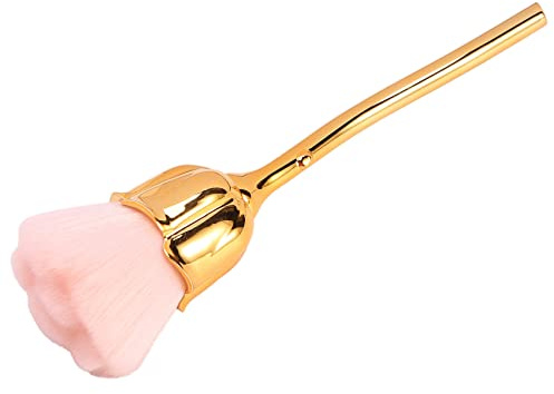 Pennello da polvere per unghie, pennello per pulire i pennelli per nail art (oro)