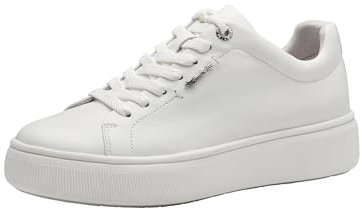 Tamaris Damen Schnürer Leder weiß 39