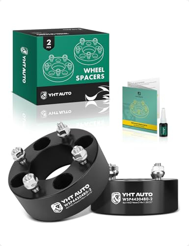 YHTAUTO Distanziali ruota 4 x 110 mm, 5 cm, per Honda, Suzuki, Can-Am, Bombardier, Kawasaki, Yamaha, Grizzly, King Quad, Foreman distanziali per pneumatici con perni M10 x 1,25, foro centrale da 74 mm