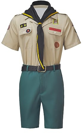 Ghosts Pete Martino Cosplay Kostüm Uniform Outfits für Herren, Helles Braun, M