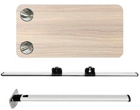 Wohnmobil-Wandklapptisch, Wandtisch, Esstisch, Klapptisch Outdoor, Klappbarer Esstisch, Ideal for Wohnmobil, Reisen, Picknick, Zuhause, BüRo, Schlafsaal, Kleine RäUme ( Color : Wood color , Size : Wit