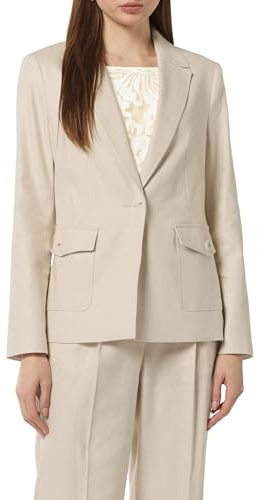 Comma Blazer aus Leinenmix