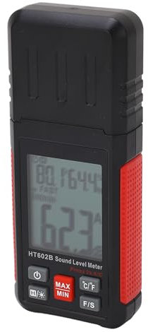 Dezibel-Messgerät, 30 DB Bis 130 DB, Digitales Schallpegelmessgerät, Lärm-Dezibel-Lesegerät, DB-Messgerät, 3-in-1-Multifunktions-LCD-Bildschirm mit Großer Hintergrundbeleuchtung