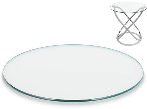 Tischplatte Aus GehäRtetem Glas, Tischplatte GehäRtetes Glas, Tisch Glasplatte, Platte Glastisch, Tisch Glasplatte Ersatzteil, Tischplatte Aus GehäRtetem Glas, Transparent Rund, Round Glass Panel ( Si