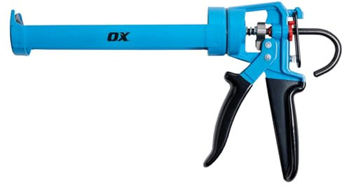 OX Tools Pro tropffreie Kartuschenpistole, tropffreier Ein-/Ausschalter und 12:1 Druckverhältnis