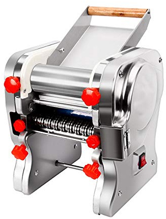 sjdoPulse Professional Pasta Maker Machine 550W 220V Stainless Steel Commercial Electric Noodle Making Pasta Maker Cutting Machine Noodle Width 15CM Noodle Widt