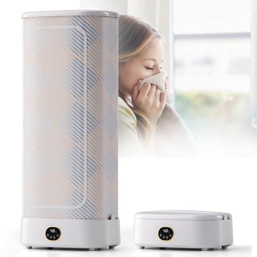 ZHIXUMM Plancha De Vapor Vertical, Secadora PortáTil, MáQuina De Planchar con Prensa De Vapor De 360 ​​°, MáQuina De Planchar con Secado De áCaros, MáQuina De Planchado Plegable para Eliminar Arrugas