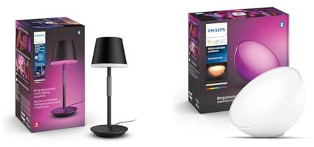 Philips Hue White & Color Ambiance Go Tragbare Tischleuchte (530 lm) & White & Color Ambiance Go Tischleuchte (530 lm)