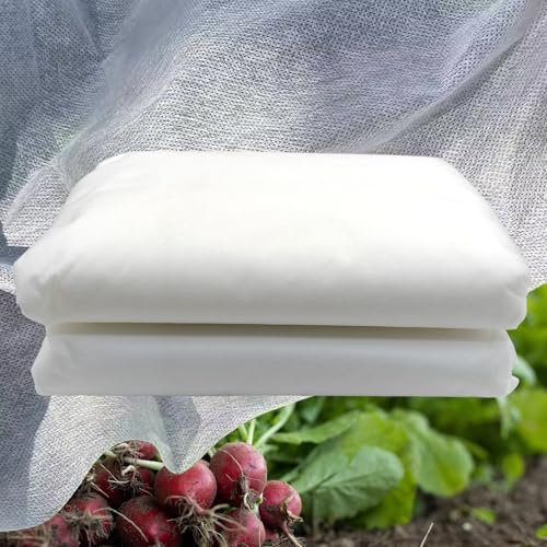 SANYUWFEN 2M x 15M Garden Fleece Freeze Protection, Plant Covers Frost Winter Plant Protection for Outdoor Plants Fruits Vegetables Protection