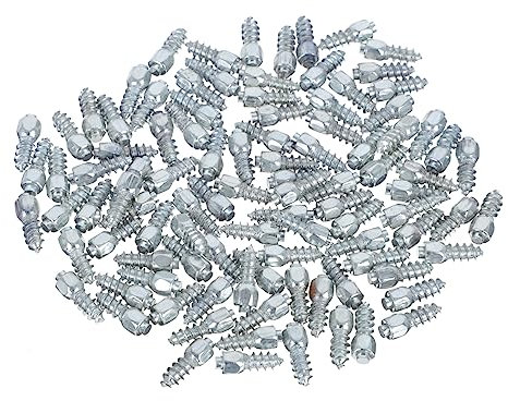 ULTECHNOVO 100stücke Fahrradreifen Spikes Schneespikes für Reifen Winterreifenspikes Reifenspikes Schraubreifen-spikes Tragbare Fahrradreifen-schneespikes Einfache Winterstiefel-spikes