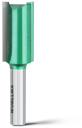 WOBLLMX 8mm Schaft Bündigfräser,Ø17mm Arbeitslänge 30mm,Hartmetall Klinge Handlich,langlebig und scharf für CNC Schaftfräser für Dichteplatte Massivholz