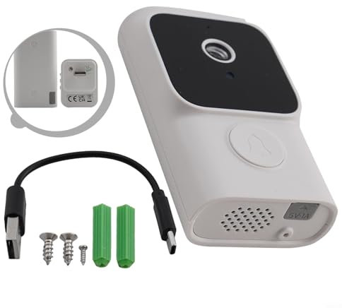 2 4G WiFi Videocitofono con comunicazione bidirezionale e per Tuya Smart App Control (bianco)