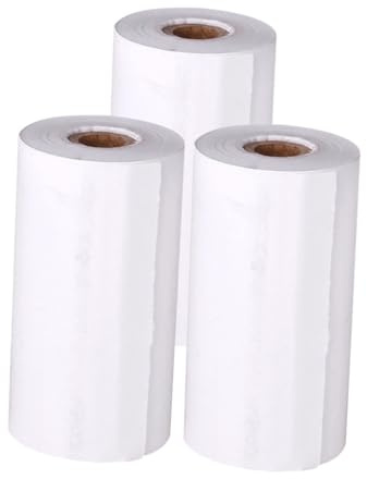 Housoutil 3rouleaux Papier Thermique Pour Imprimante Recharge Pour Appareil Photo Instantané De Papier Pratique Pour Caisse Enregistreuse